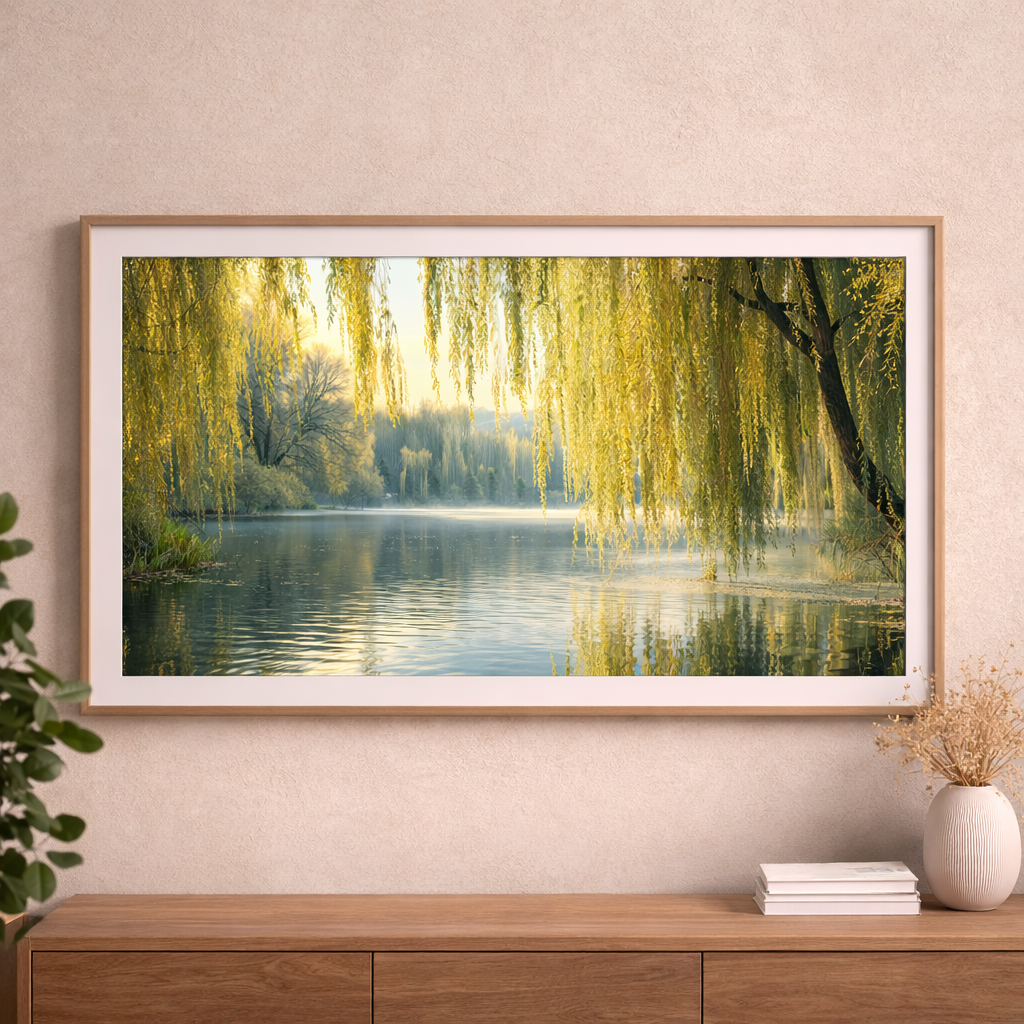 Whispering Willow Sanctuary | 4K Samsung Frame TV Digital Art