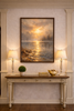 Golden Horizon – Framed Canvas Landscape Wall Art