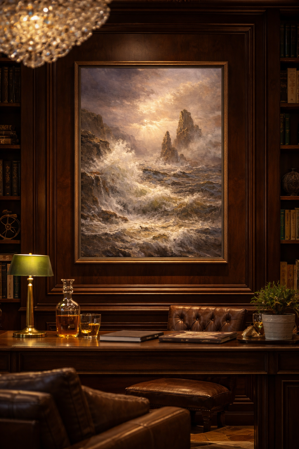 Triumph Over the Storm – Luxury Framed Canvas Wall Art