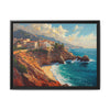 Cliffs of Palos Verdes — Mediterranean Coastal Framed Canvas Art
