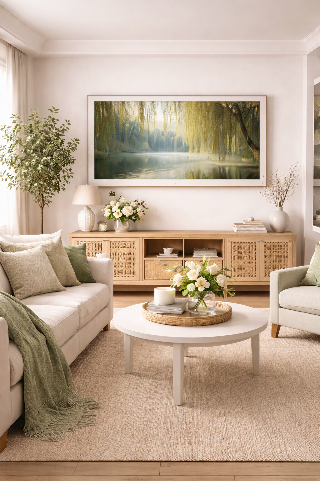 Whispering Willow Sanctuary | 4K Samsung Frame TV Digital Art