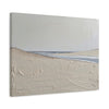 Coastal Texture Canvas Wall Art – Neutral Beach Abstract Landscape