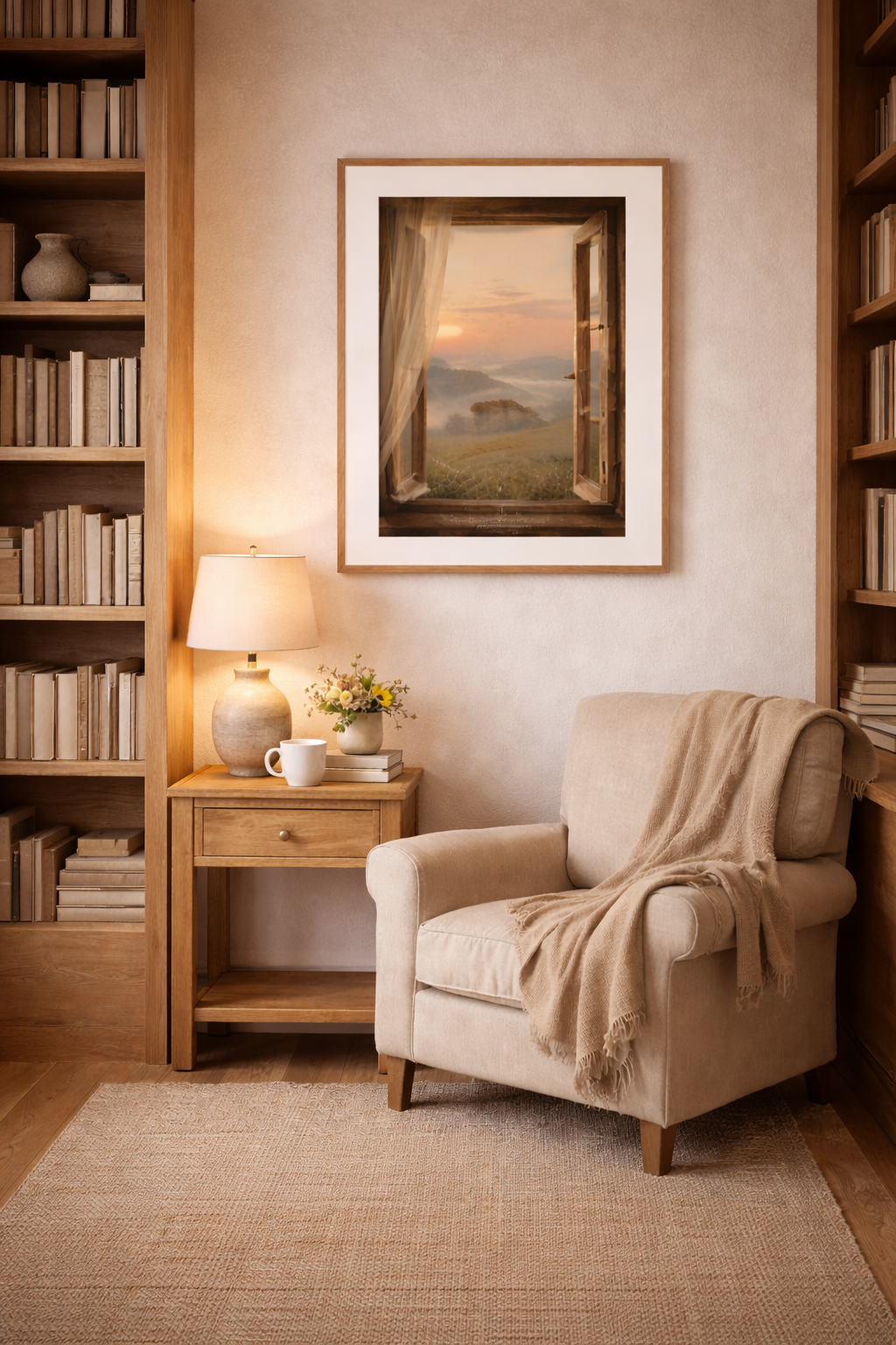 Whispers Beyond the Window_ Framed Wall Art