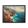 Palos Verdes Coastal Escape— Framed Canvas Wall Art