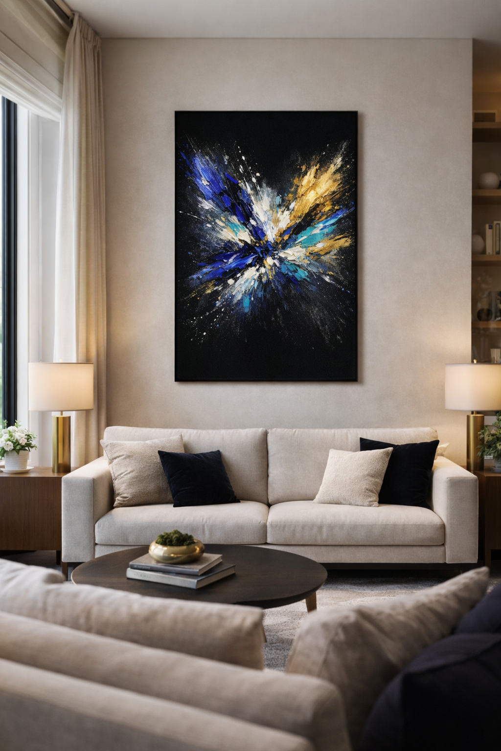 Golden Awakening – Luxury Abstract Canvas Wall Art
