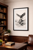 Eagle Wall Art – Japanese Ink Style Framed Print