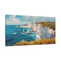 Coastal Light & Cliffs – Panoramic Ocean Canvas Wall Art