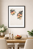 Golden Peach Energy Flow Framed Wall Art
