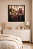 Ruby Crystal Stiletto – Luxury Fashion Wall Art