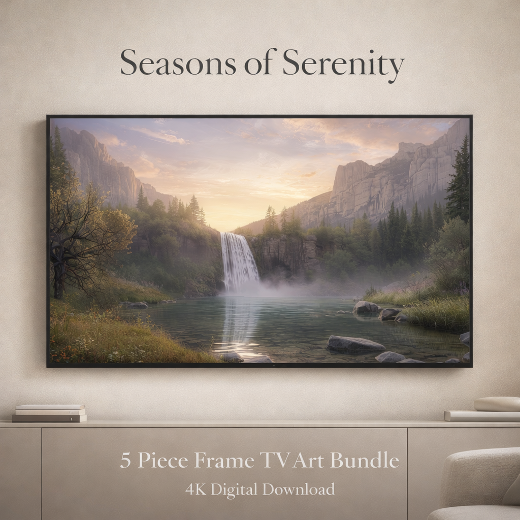 Seasons of Serenity – 5 Piece Frame TV Art Bundle