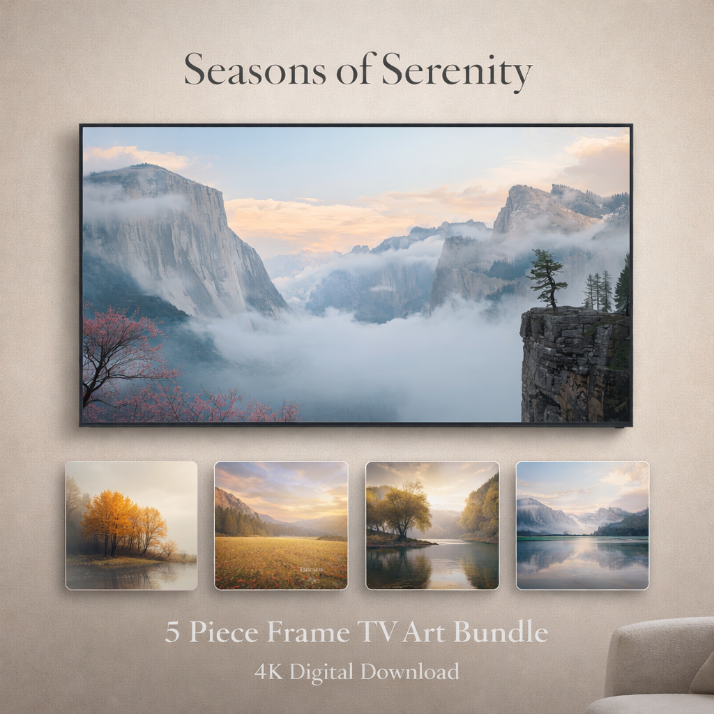 Seasons of Serenity – 5 Piece Frame TV Art Bundle