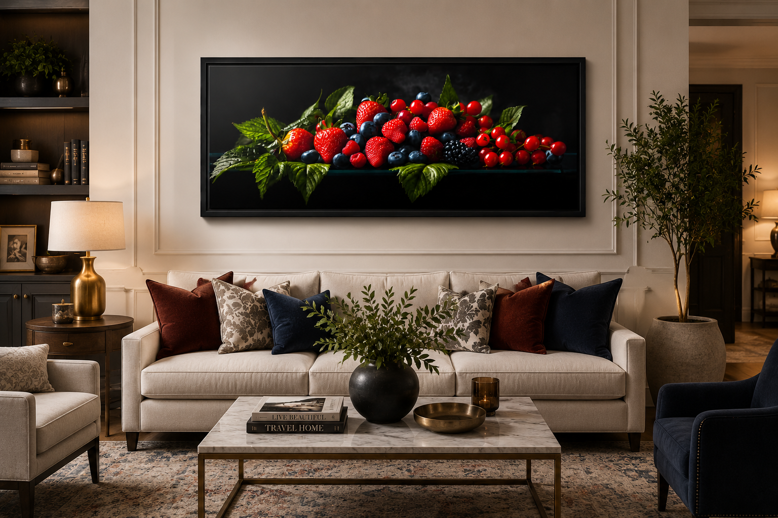 Midnight Harvest | Framed Canvas Art