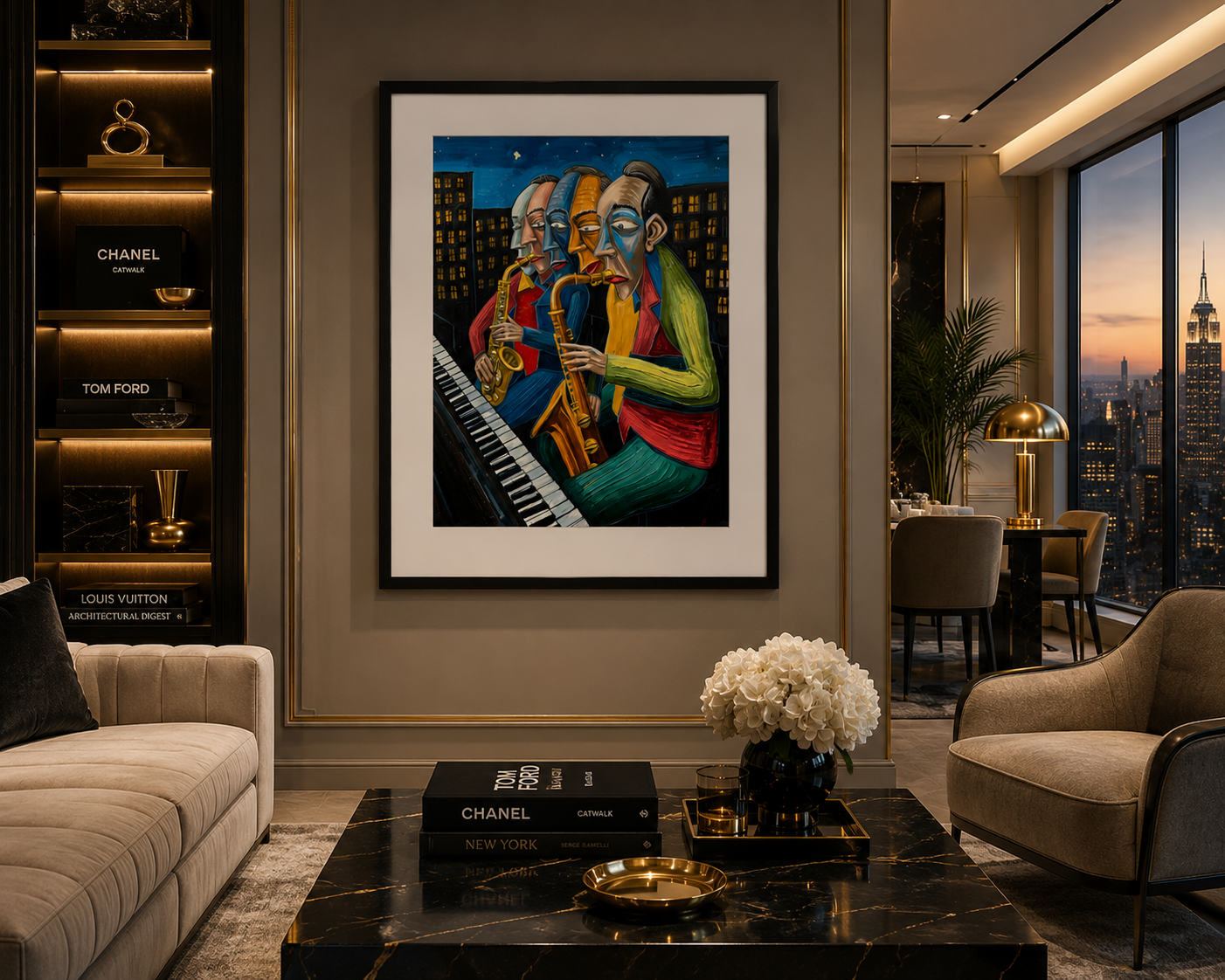 Midnight Jazz – Contemporary Music Framed Print