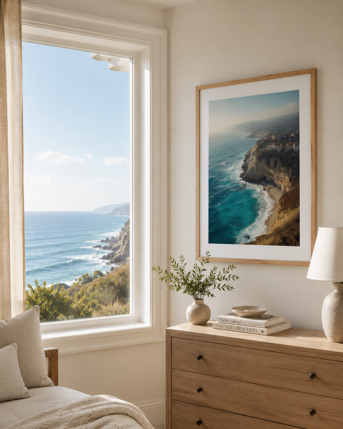 Golden Shores of Palos Verdes – Coastal Framed Print
