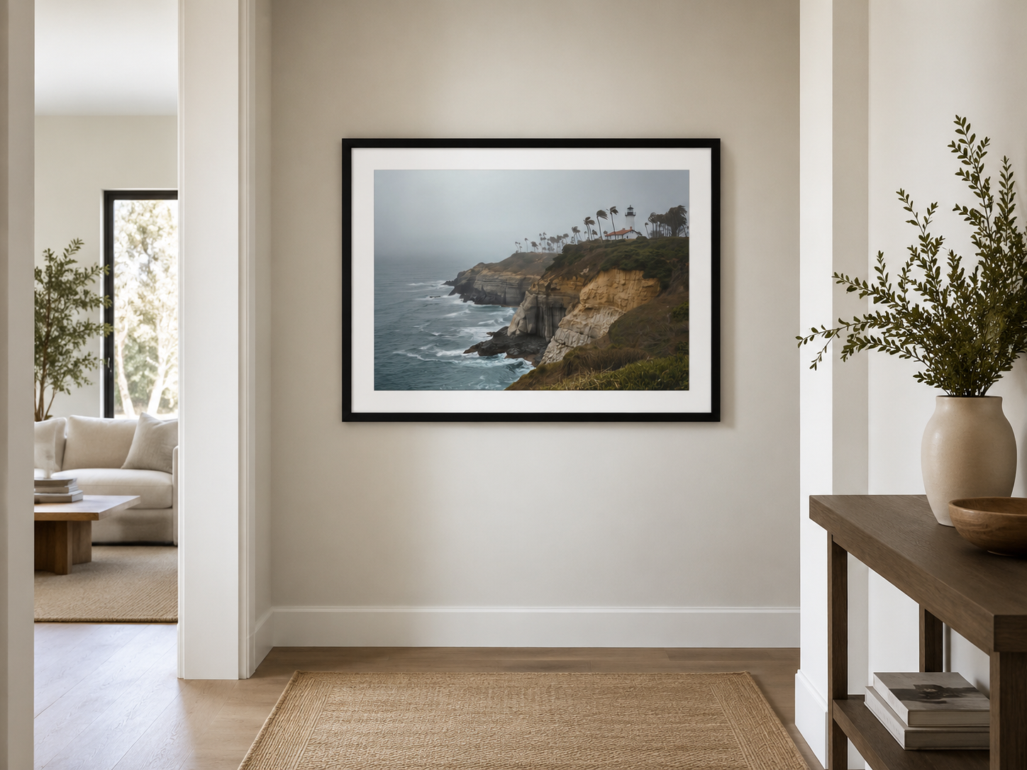 Whispering Cliffs of Palos Verdes – Coastal Framed Print
