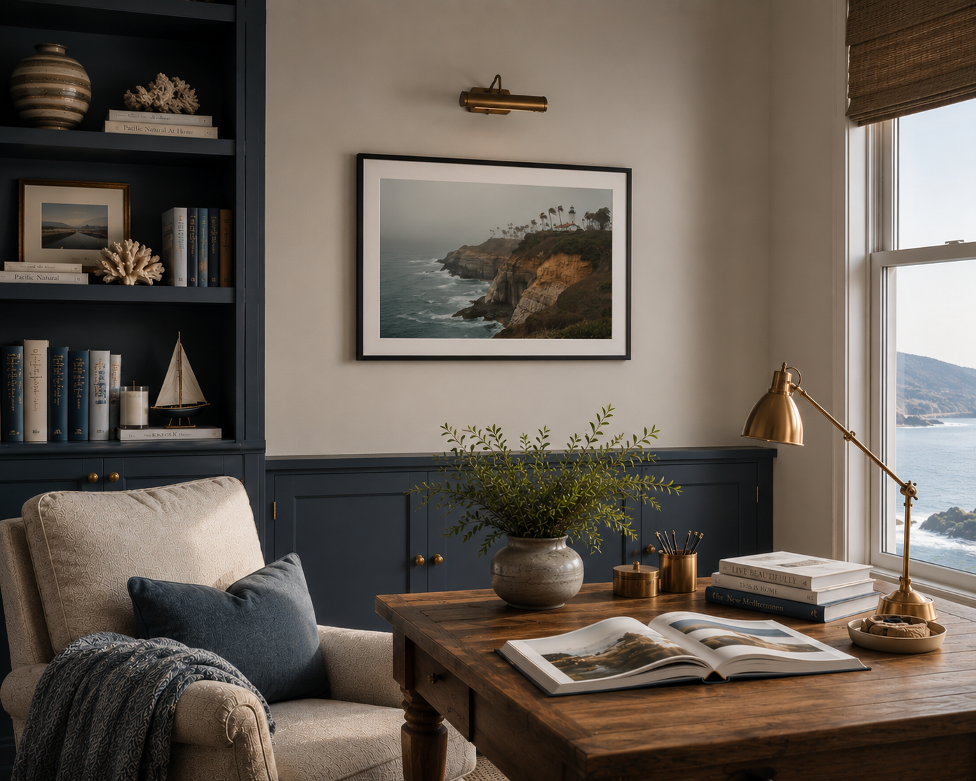 Whispering Cliffs of Palos Verdes – Coastal Framed Print