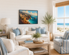 Palos Verdes Coastal Escape— Framed Canvas Wall Art