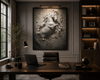 Silent Strength – White Horse Framed Canvas Wall Art