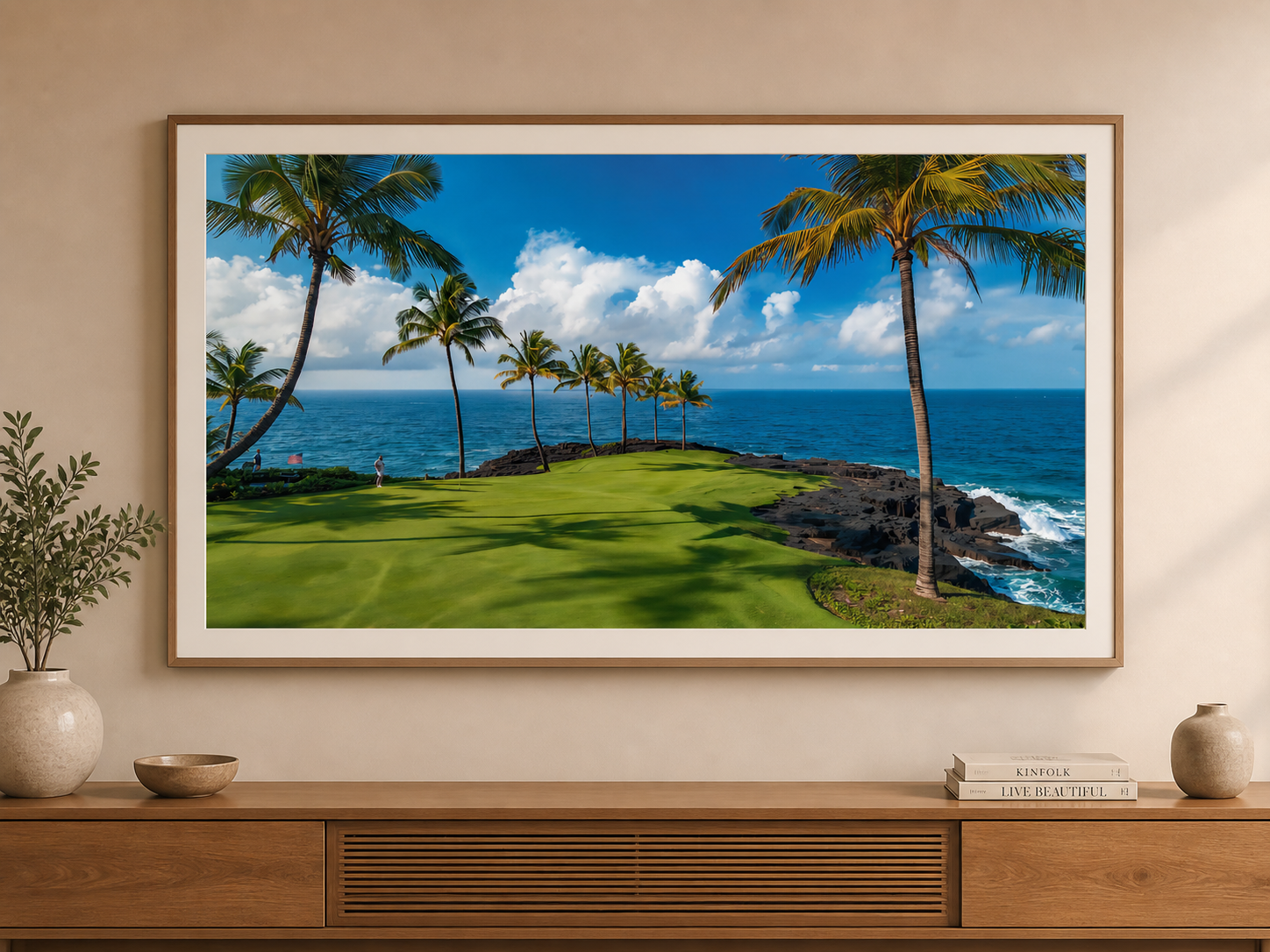 Golden Fairway Collection – Set of 5 – Frame TV Art Bundle (5 Pieces)