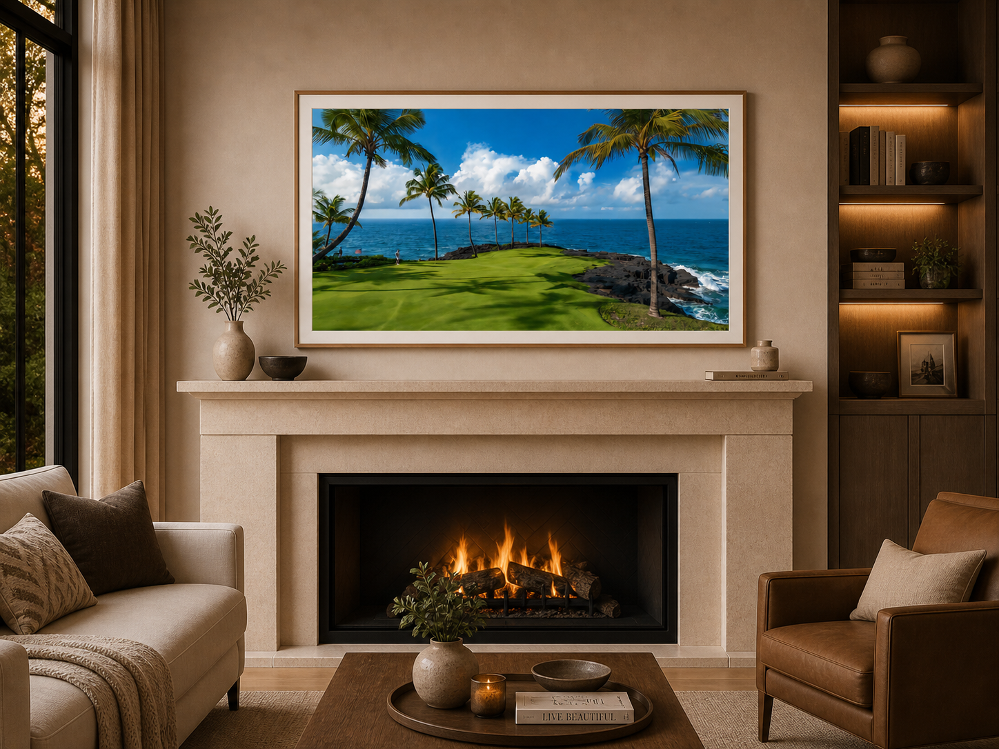 Coastal Paradise Fairway| 4K Samsung Frame TV Digital Art