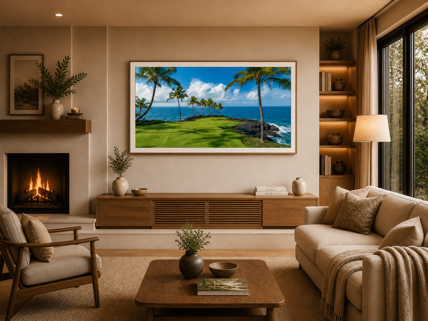Coastal Paradise Fairway| 4K Samsung Frame TV Digital Art