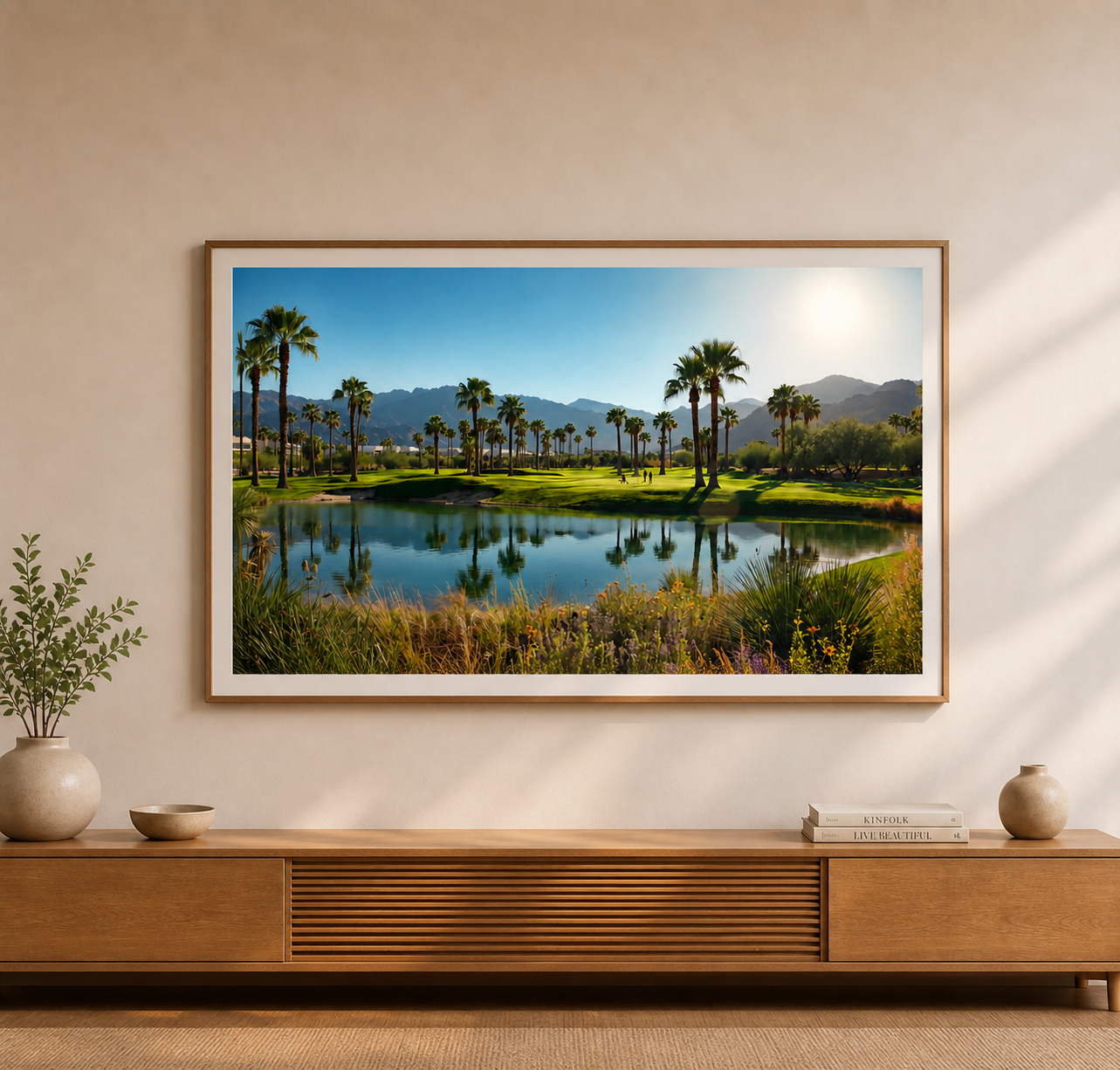 Desert Oasis Fairway | 4K Samsung Frame TV Digital Art