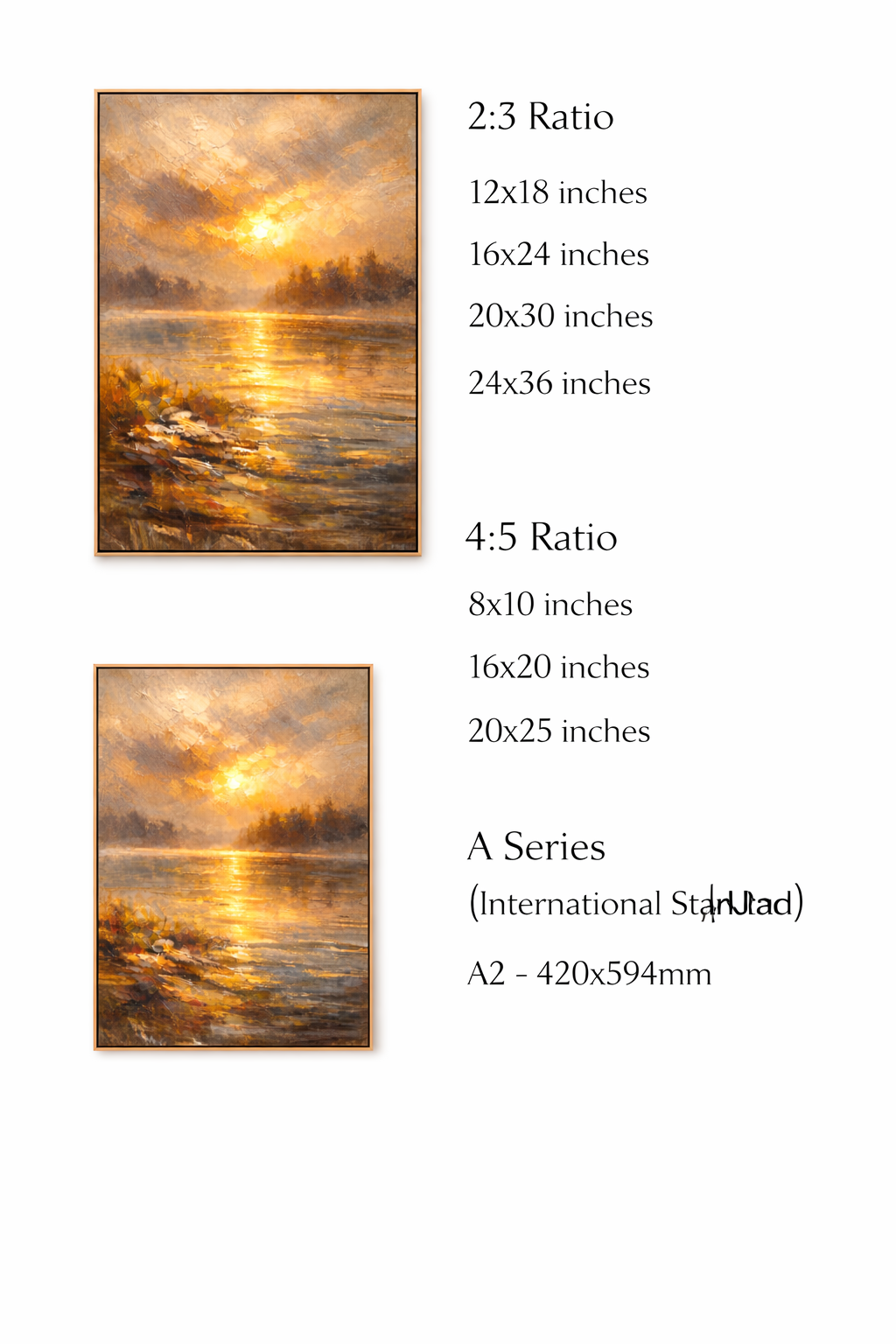 Golden Horizon Radiant – Warm Sunset Landscape Printable Wall Art