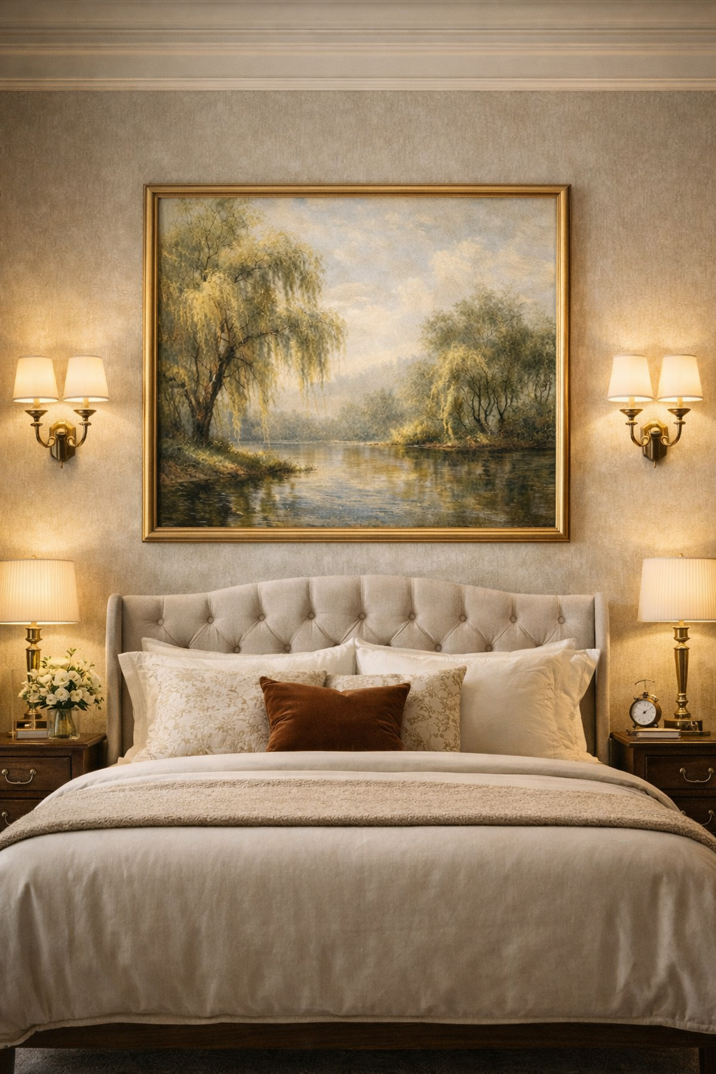 Willow Tree Lake Wall Art Printable – Serene Landscape Digital Download