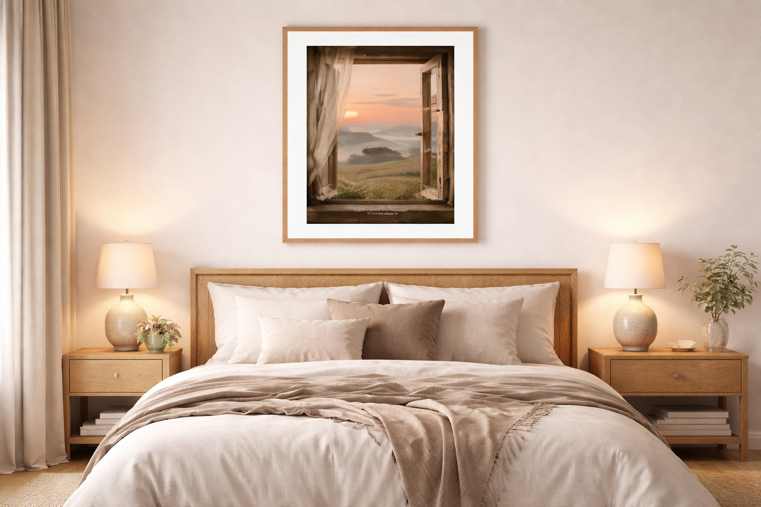 Whispers Beyond the Window_ Framed Wall Art