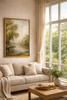 Golden Willow reflections_Framed Canvas Wall Art