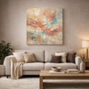 Soft Earth Harmony – Pastel Abstract Texture Canvas Wall Art