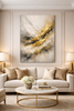 Golden Horizon – Luxury Gold Abstract Canvas Wall Art