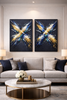 Cross of Light Canvas Wall Art – Luxury Abstract Painting