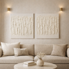 Ivory Plaster Texture Canvas – Minimal Luxury Wall Art