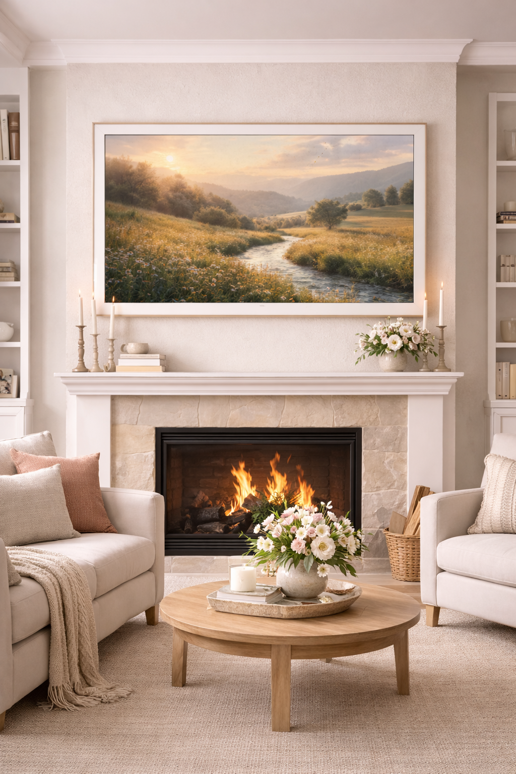 Golden Meadow Reverie | 4K Samsung Frame TV Digital Art