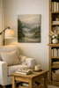 Silent Lake In the Morning Landscape Canvas Wall Art