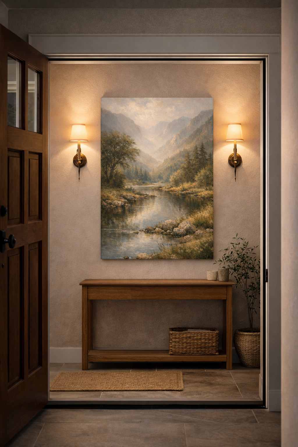 Whispering Valley – Luxury Landscape Canvas Wall Art