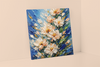 Golden Peony Canvas Wall Art – Luxury Neutral Floral Painting