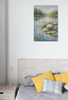 Silent Lotus Pond Canvas –Calm Bedroom Decor