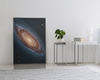 Golden Spiral Galaxy Canvas Art