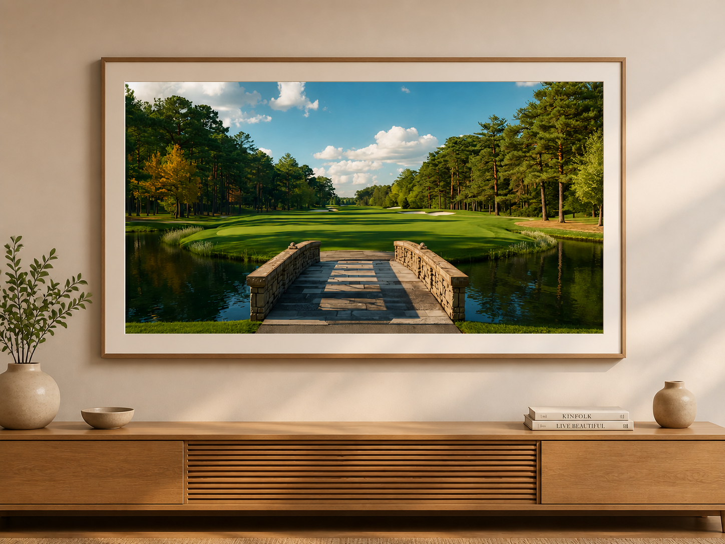 Golden Fairway Collection – Set of 5 – Frame TV Art Bundle (5 Pieces)