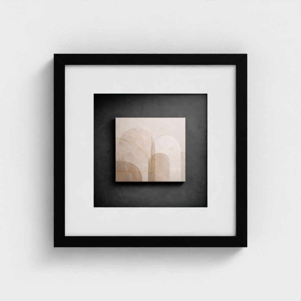 Soft Geometry Balance – Gallery Box Frame Wall Art (12x12)